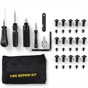 22 Piece Tubeless Tire Pocket Plugger Repair Kit for Punctures and Flats