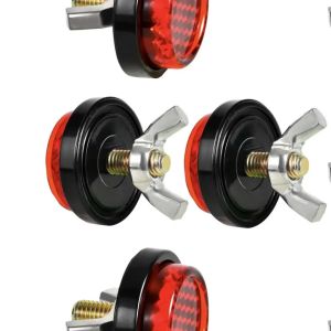 Motorcycle/Bicycle License Plate Reflector Bolt  Red