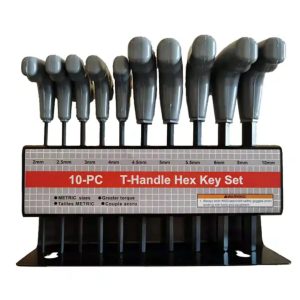 10pcs T-Handle Hex Key Allen Wrench  METRIC