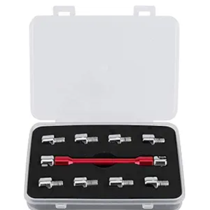 10 in 1 Motorcycle Wheel Spoke Wrench Tool  Red