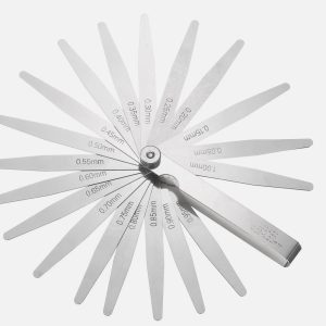 20 Blades Metric Thickness Feeler Gauge 0.05-1.0mm  100mm*20