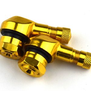 2pcs 90 Degree CNC Motorcycle Tire Valve Stems for Most Bike 10 mm to11.3 mm  Yellow