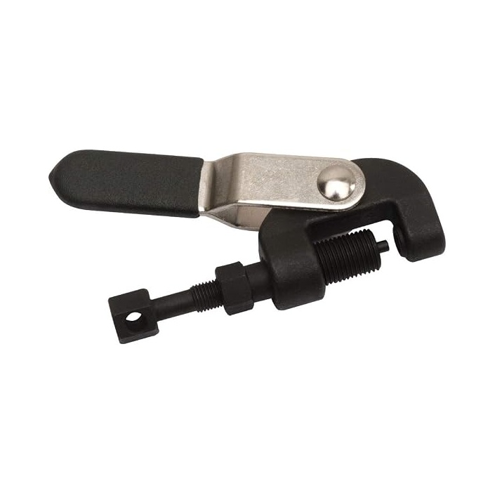 Heavy-duty motorcycle chain breaker tool for common drive-chain sizes