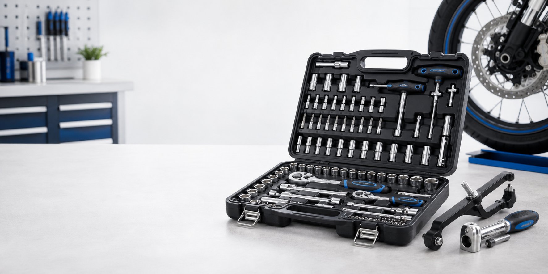 Tool kits for professional motorcycle repair