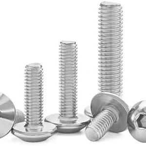 Stainless steel M5 and M6 button-head motorcycle fairing bolts