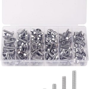 NACHEE NC-5049A 160-piece stainless steel motorcycle fairing bolt kit in organizer case