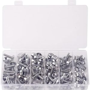 NC-5049A motorcycle fairing bolts sorted in a compartment organizer case